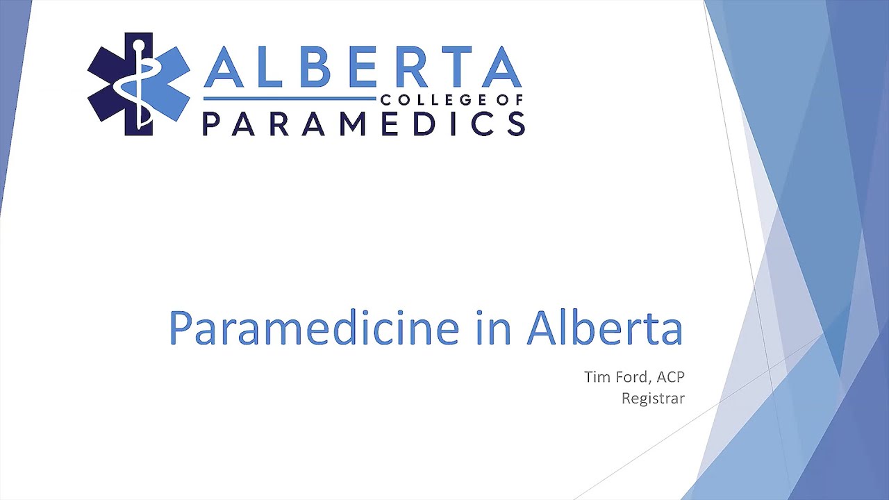 Knowledge Now Series: Alberta College of Paramedics