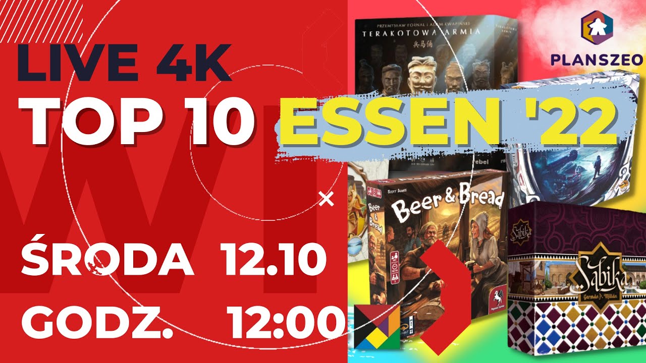 TOP 10 Plansz&oacute;wek z Essen 2022 │ LIVE 4K │ Kt&oacute;re będą w wersji PL? │ Prezentacja nowości