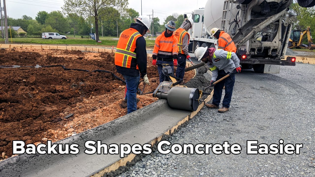 Backus Concrete Gets Curb and Gutter Shaped Easier