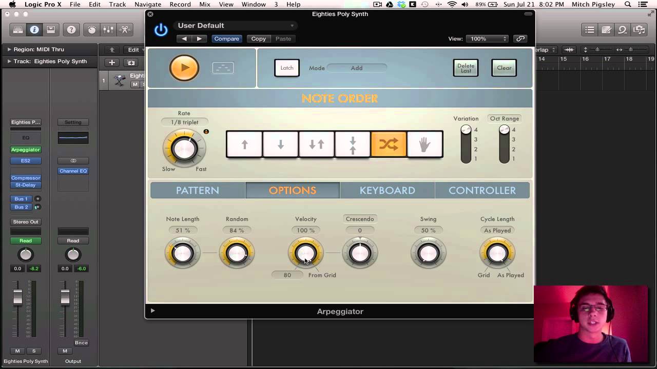 Logic Pro X Tutorial - Arpeggiator