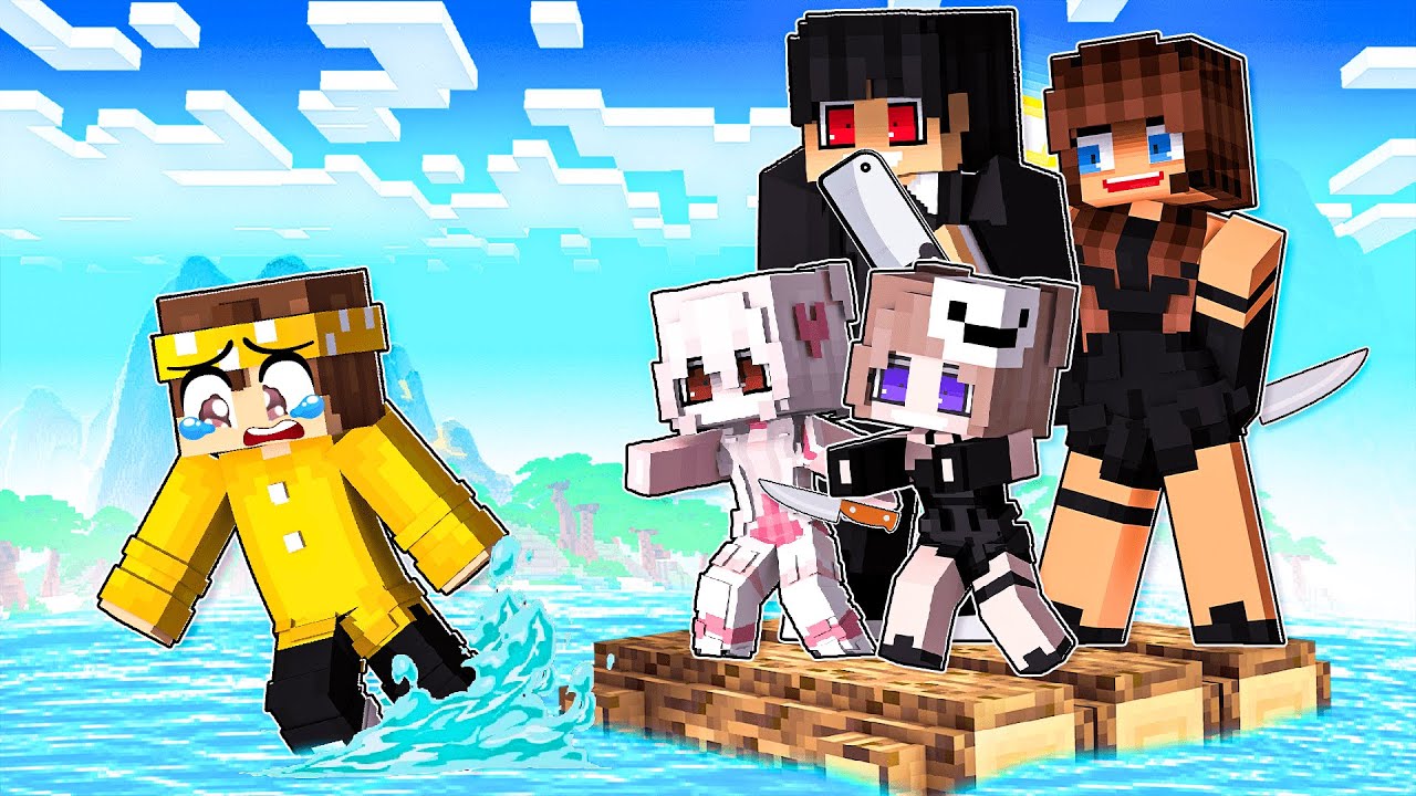 Minecraft: YANDERE EM UMA JANGADA - FILME COMPLETO
