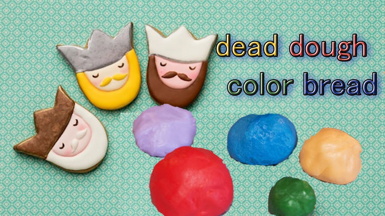 How To Make 3 dead dough color bread Showpiece Dough