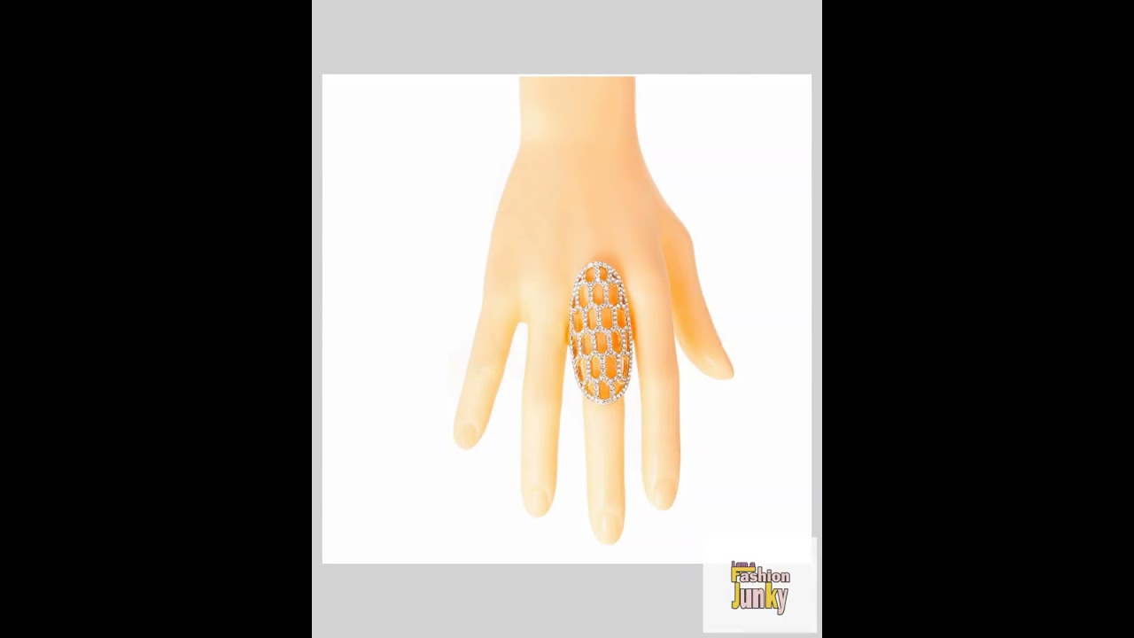 Gold Honeycomb Cocktail Ring