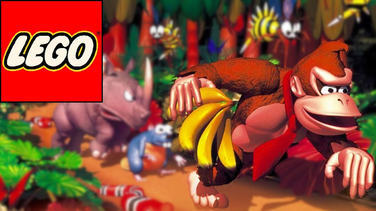 How to build lego Nintendo characters: Donkey Kong