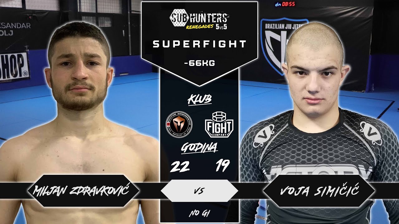 Sub Hunters 5 vs 5 - Contender Series - Super Fight - 66kg - Miljan Zdravković vs Voja Simičić