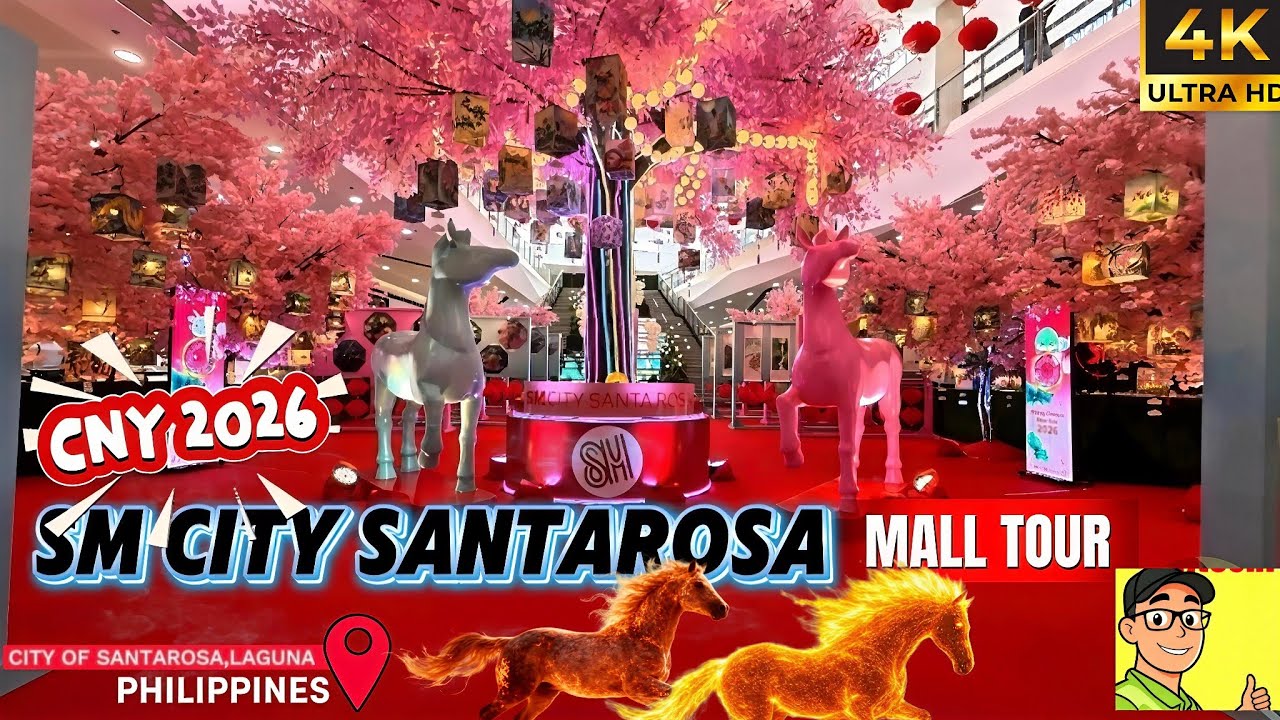 [4K] SM City Santa Rosa Laguna | Philippines - Chinese New Year Mall Tour 2026 🐉