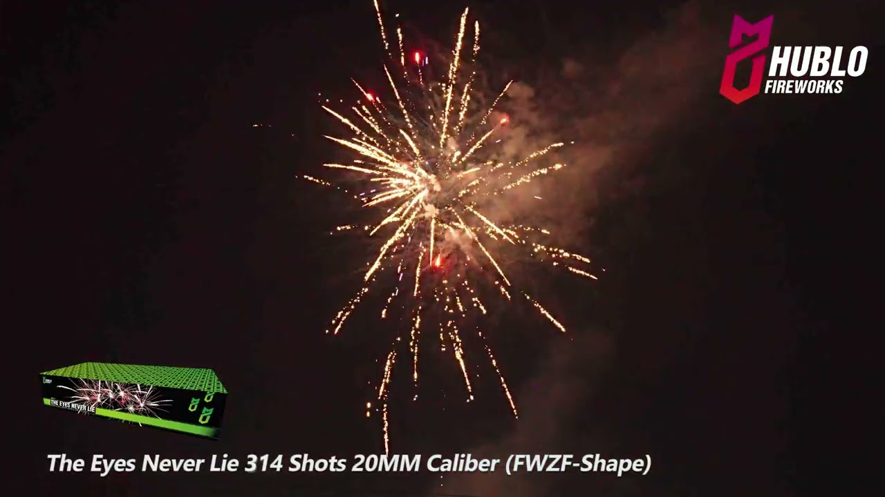 HBL Fireworks | The Eyes Never Lie | 314 Shots | 20MM Caliber | FWZ Shape