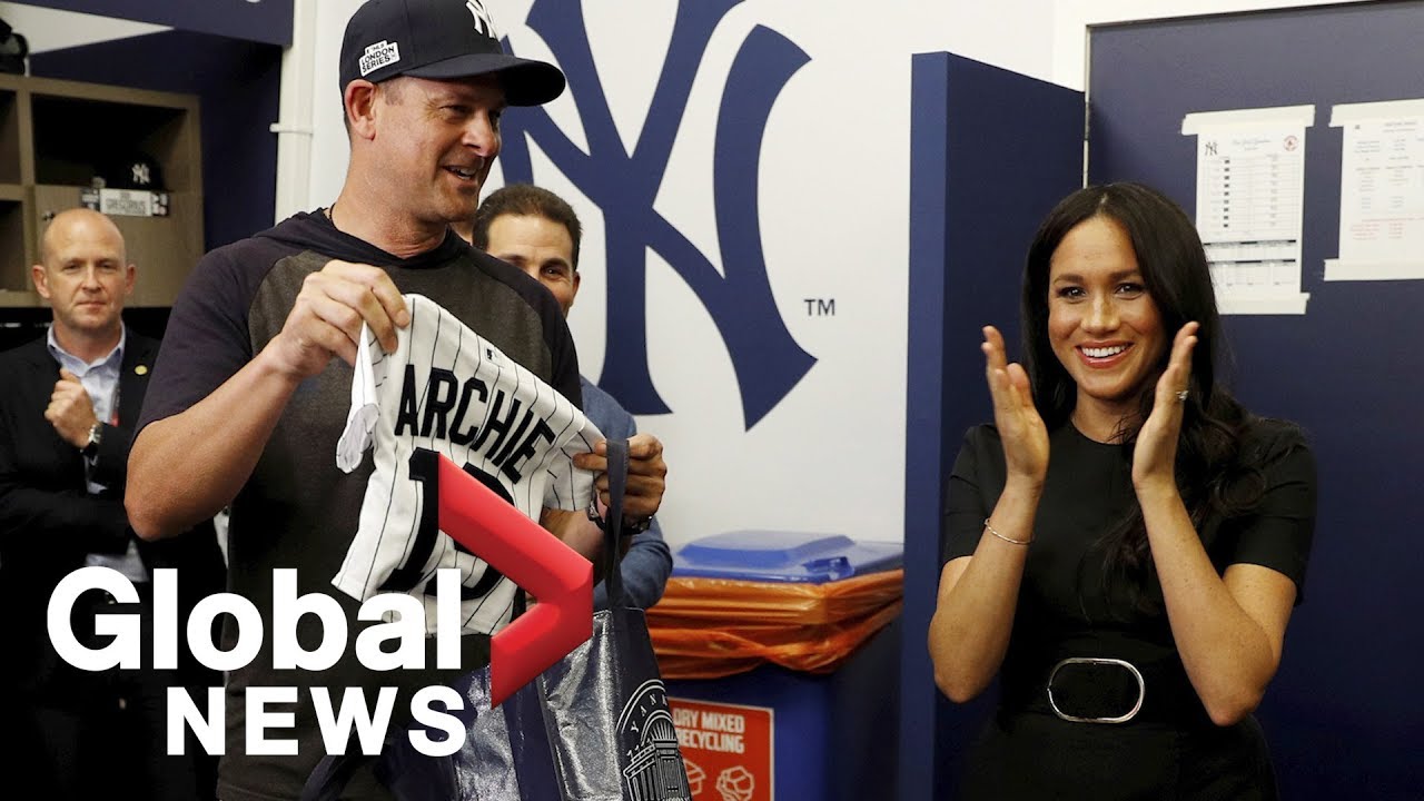 Meghan Markle, Prince Harry watch United Kingdom's first Major League Baseball match