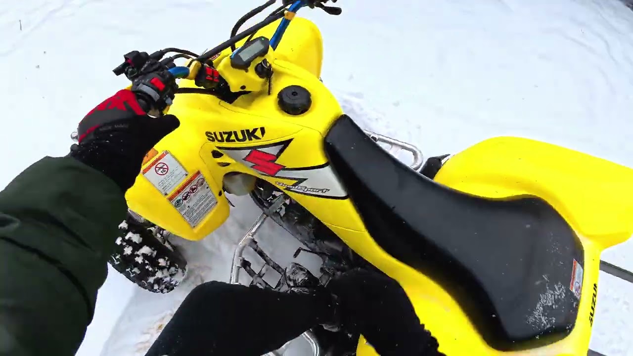 DJI ACTION 5PRO SUZUKI LTZ 400 SNOW DRIVER 