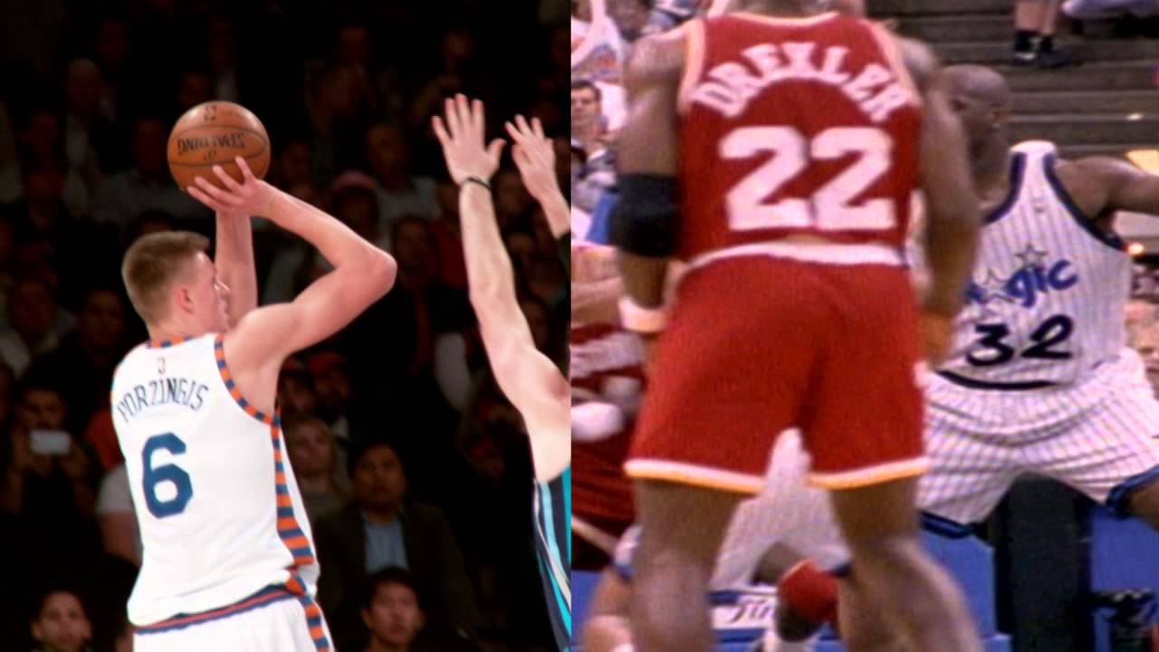 Kristaps Porzingis Dream Shake Compared to Hakeem Olajuwon's