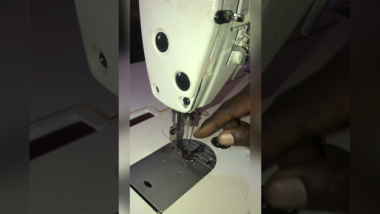 How to change Emel industrial sewing machines needle when it not entering the space provided for it.