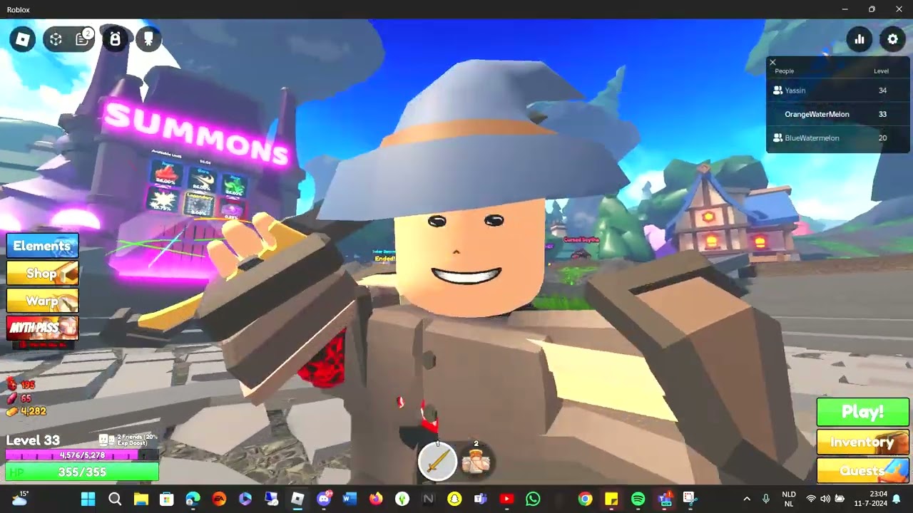Elemental Dungeons Part 2 (roblox) with a friend