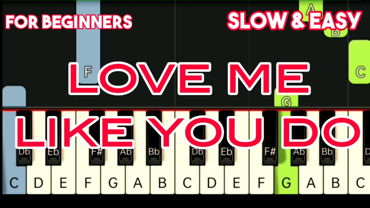 ELLIE GOULDING - LOVE ME LIKE YOU DO | SLOW & EASY PIANO TUTORIAL