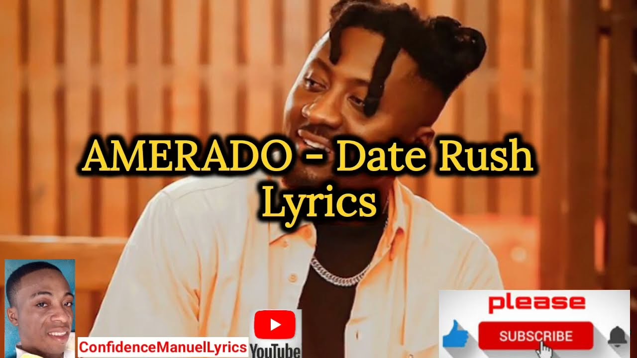 AMERADO - Date Rush - Lyrics (Clear twi writings✍️)