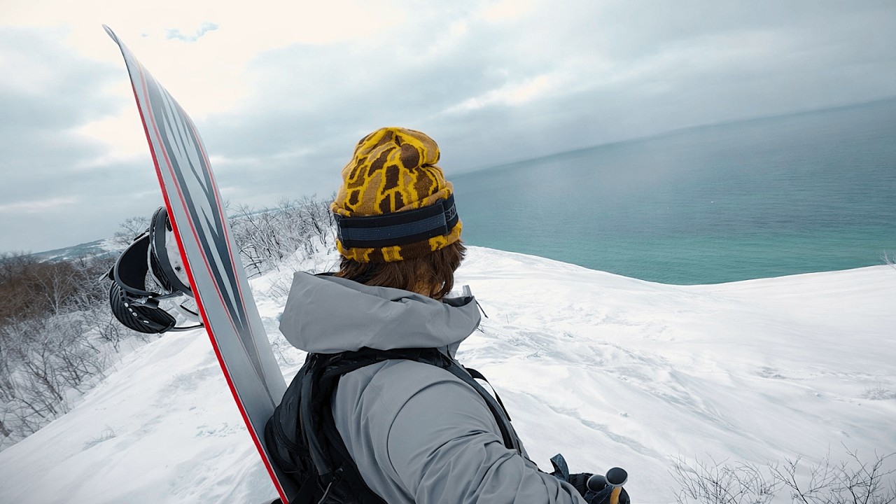Northern Michigan Backcountry Snowboarding