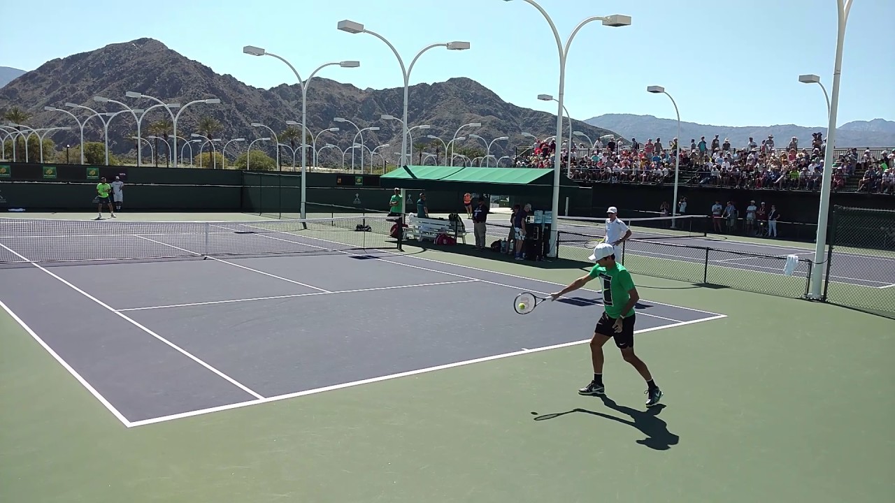 Roger Federer Practice 3/13/17 Indian Wells Close-up