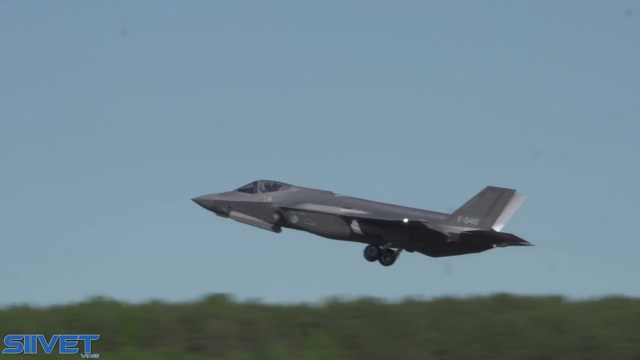 F-35A Arrival And Fake Landing - Kauhava 2025