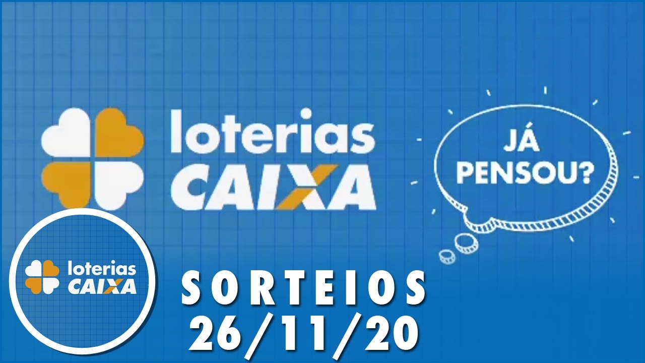 Loterias Caixa: Quina, Lotof&aacute;cil, Timemania e mais 26/11/2020