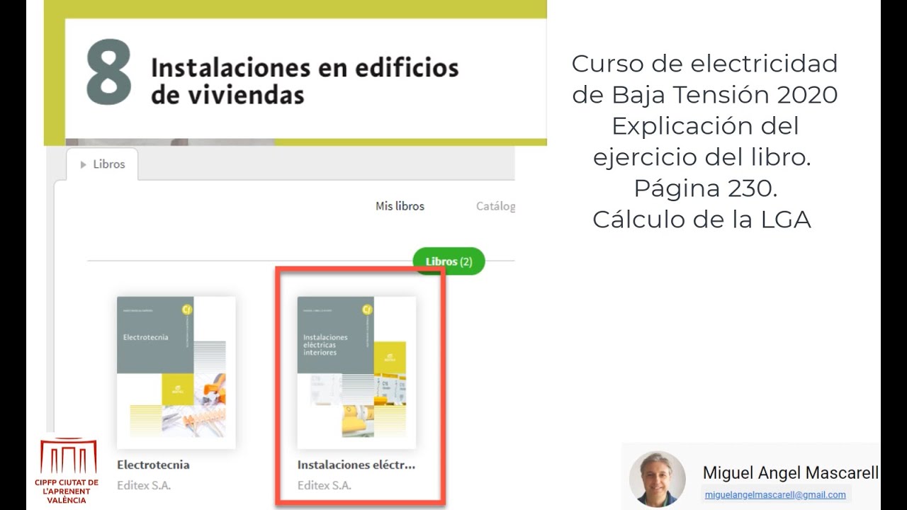 ⚡🏠Cálculo de LGA.🧐 Explicación del Ejercicio del libro de Editex pág. 230