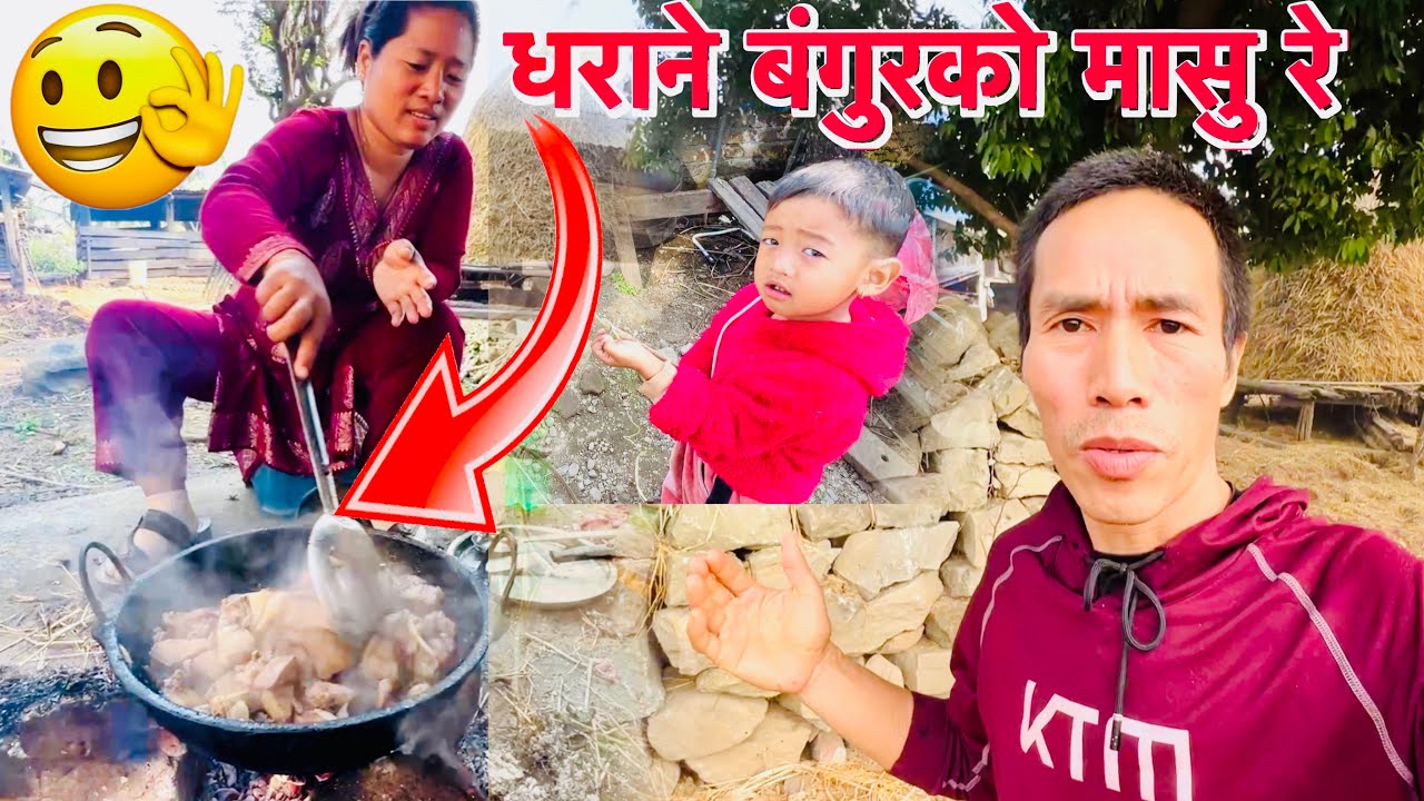 कालो धराने बंगुरको मासु रे 😄! Rajesh magar vlogs