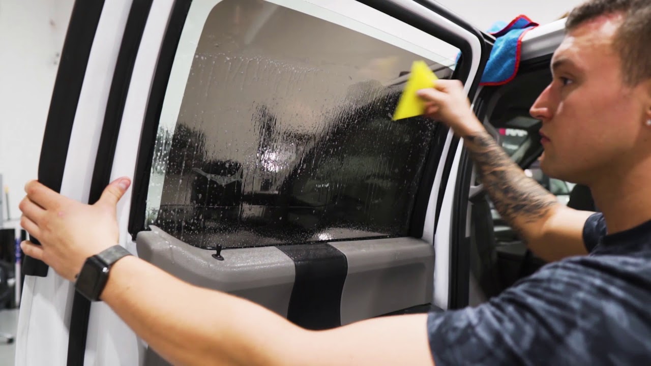 How To Tint The Rear Windows on a 2019 Ford F350 Truck