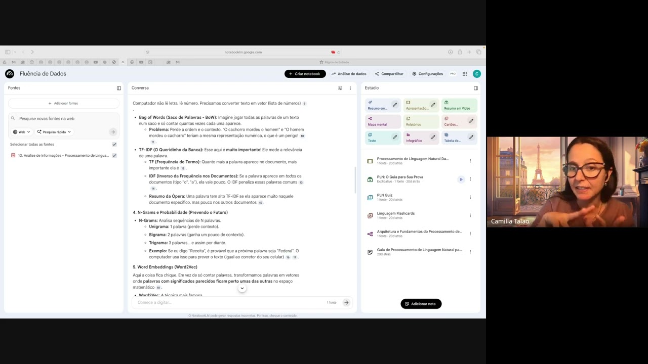 Fluência de Dados - PLN processo de linguagem natural - 1