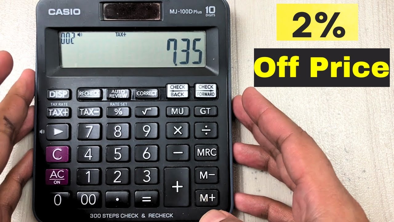 How to Calculate 2 Percent Off a Price on Calculator - For Beginners