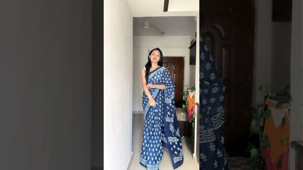 Meesho Cotton Saree Haul | Affordable | Pure Cotton | under 600 #shorts #ytshortsindia #sareehaul