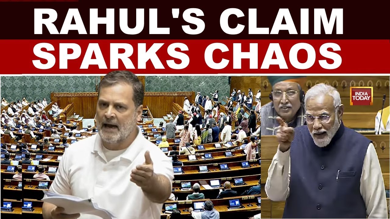 Lok Sabha Chaos Again Over Rahul Gandhi's Claim | Parliament | PM Modi #lop #loksabha #rahulgandhi