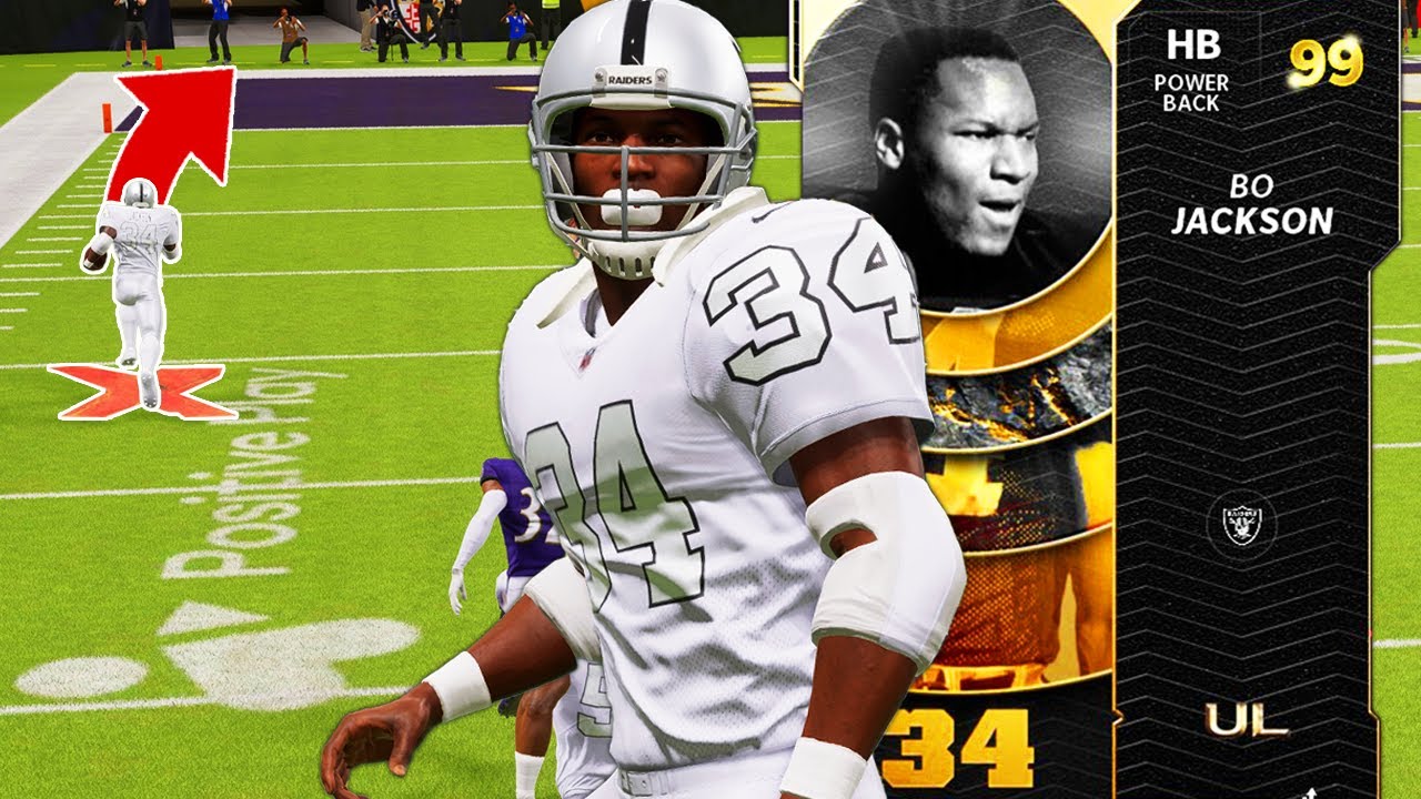 Madden Gave 99 Bo Jackson The Bo Knows X Factor...
