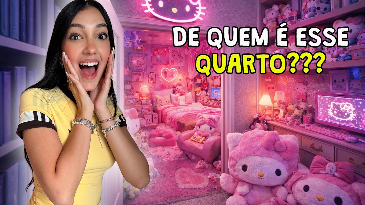 FIZ UM QUARTO SÓ DE HELLO KITTY E AGORA DE QUEM ERA O QUARTO? | Luluca