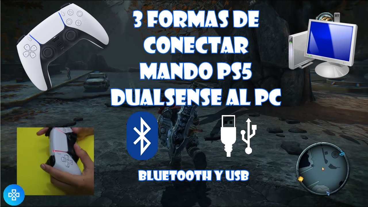 Guía para conectar de 3 Maneras mandos de PS5 al PC por Bluetooth y USB + Soluciones a errores