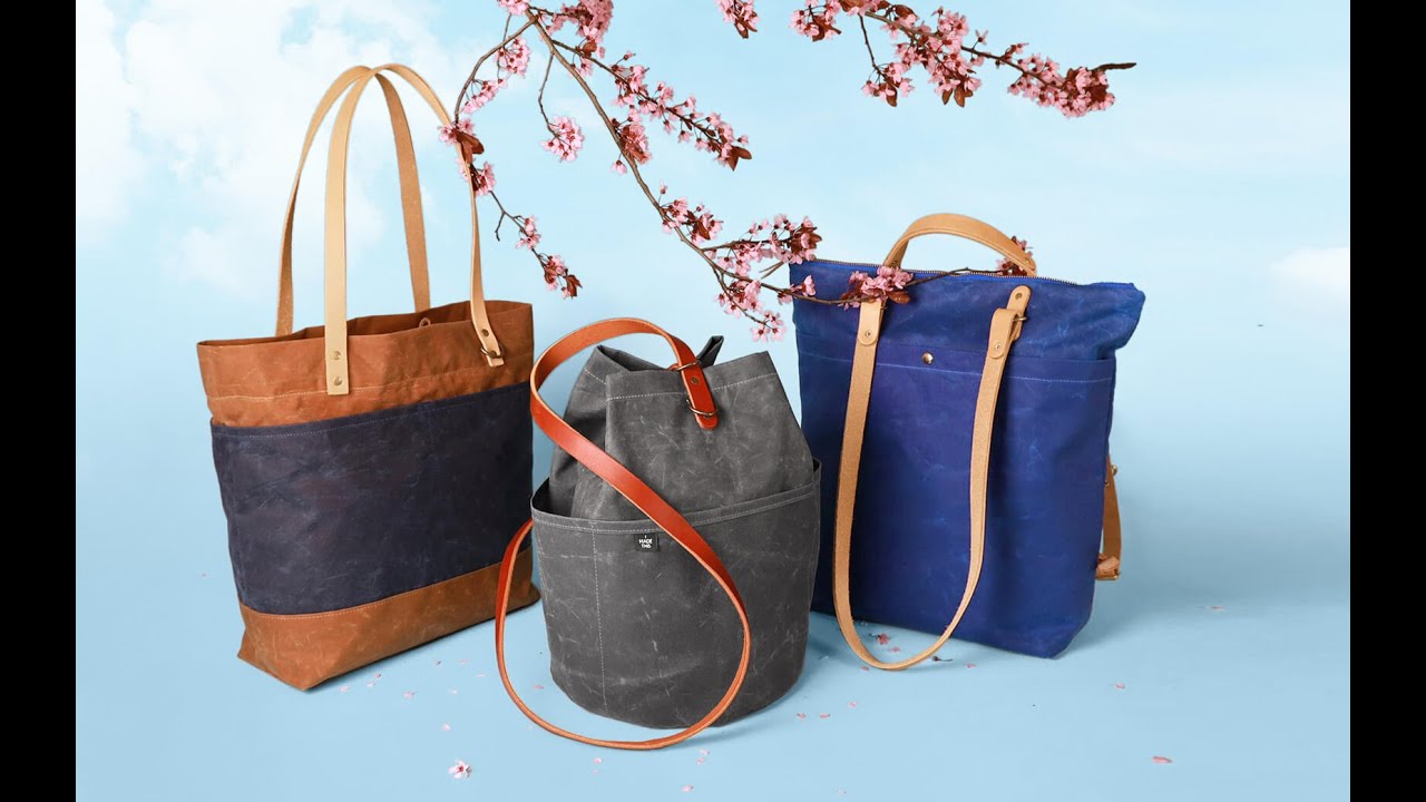 Make High-Quality Bags at Home with Canvas, Leather, and Rivets