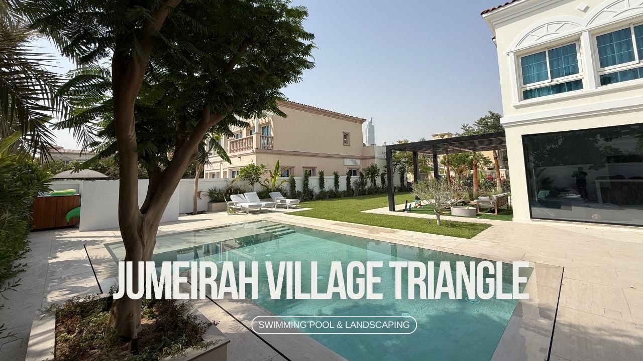 Jumeirah Village Triangle Transformation: Custom Pool & Luxury Landscaping | KCJ Landscaping Dubai