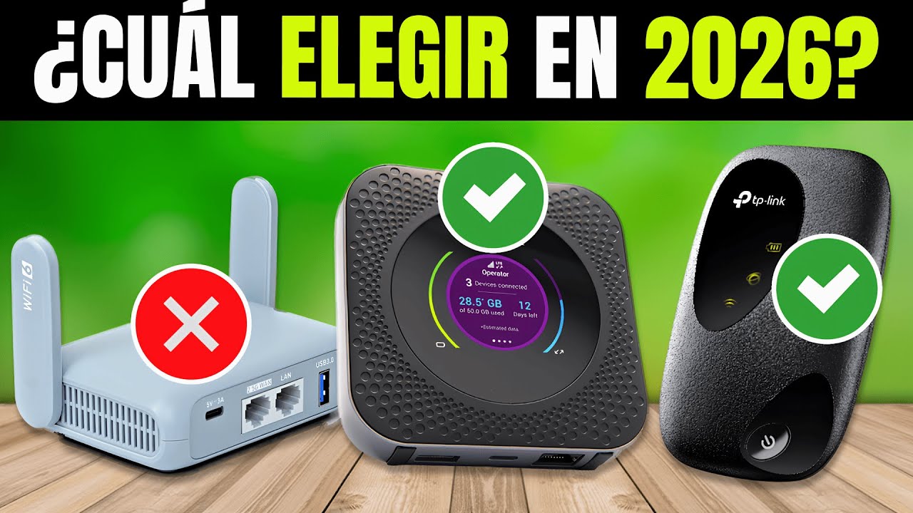 Los 5 MEJORES Routers Wifi Portátiles BARATOS de Amazon [2026]✅[Calidad/Precio] Mifi 4G LTE