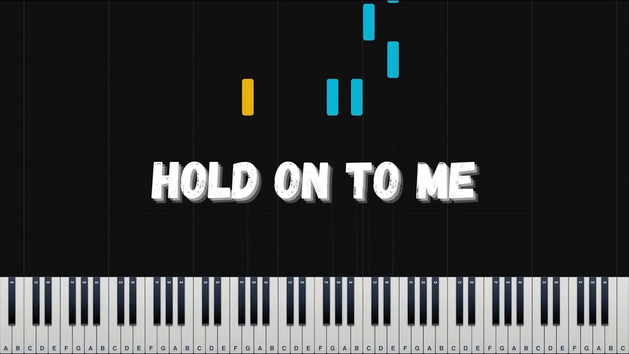 HOLD ON TO ME — PLACEBO EASY PIANO TUTORIAL