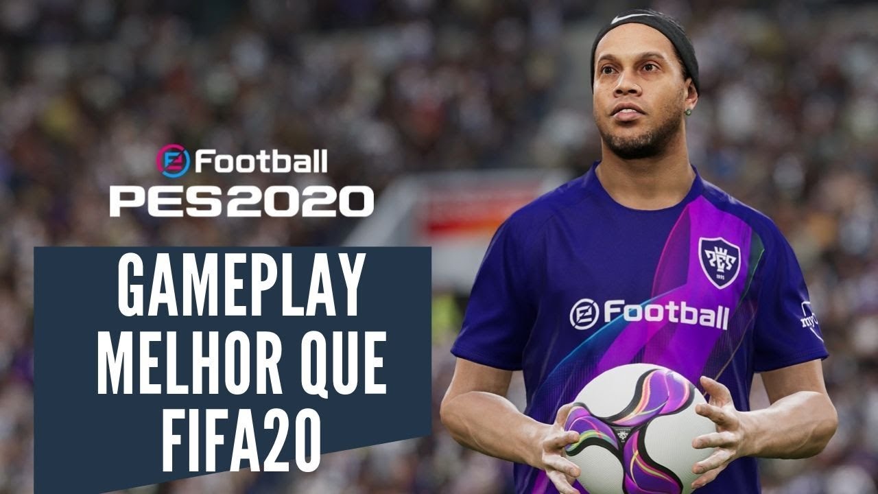 PES 2020 - MELHOR QUE O FIFA 20? React da Primeira Gameplay