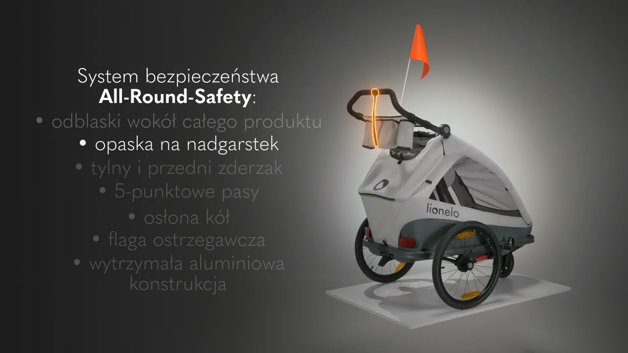 lionelo Cama - przyczepka rowerowa i w&oacute;zek spacerowy