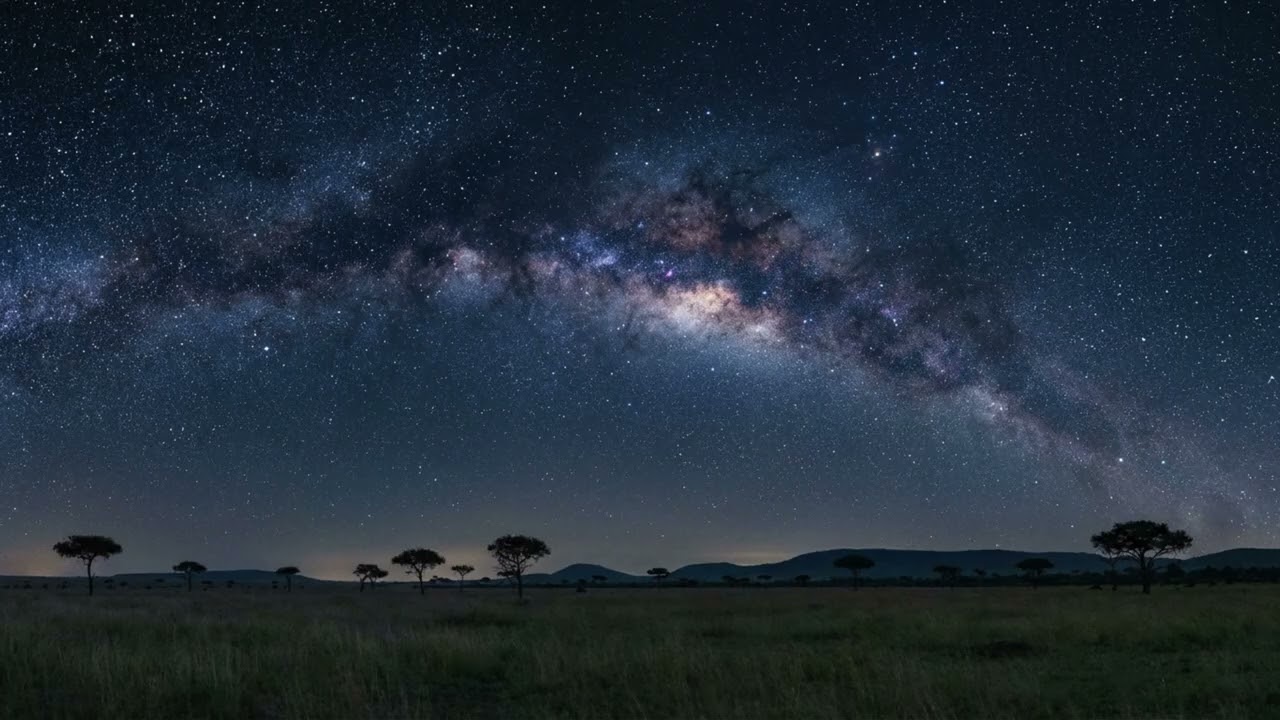 Deep Calm Cosmic – Stars Over the Quiet Savanna | Deep Calm for Long Focus