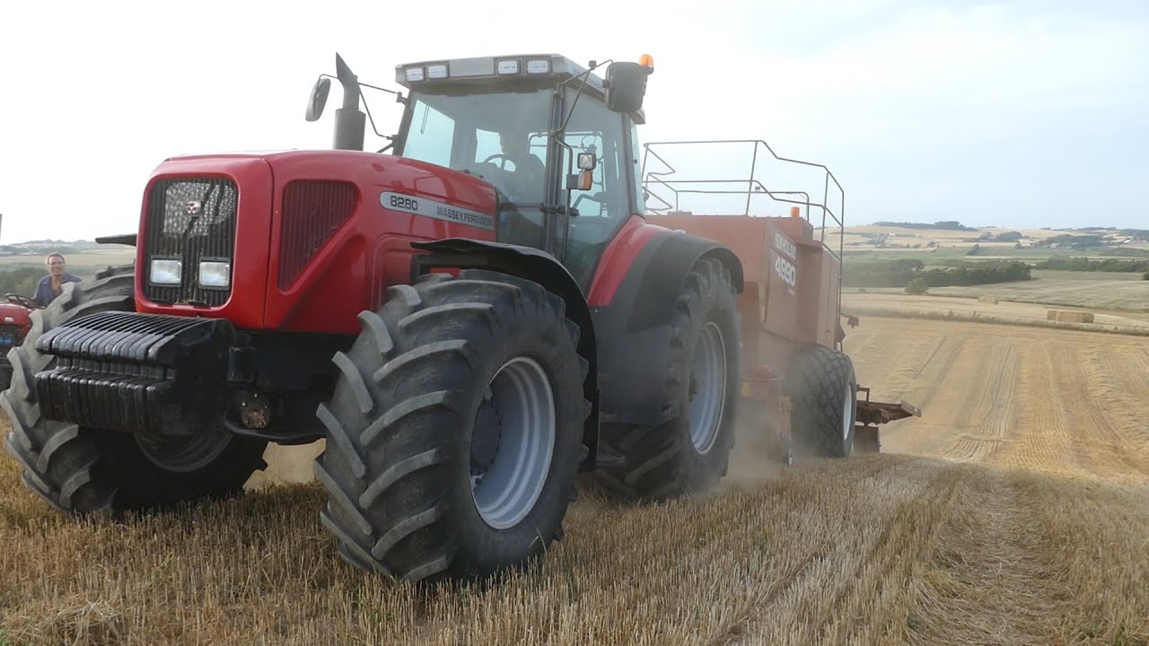 Best of Massey Ferguson 8280 - Uphill Baling & Silage Season | Steep Hill | DK Agriculture