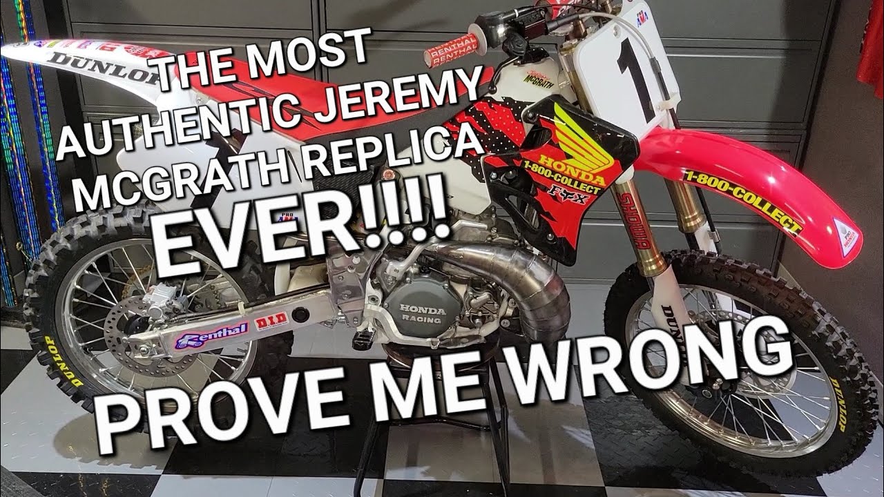 The MOST authentic 1996 CR250 Jeremy McGrath replica EVER!!
