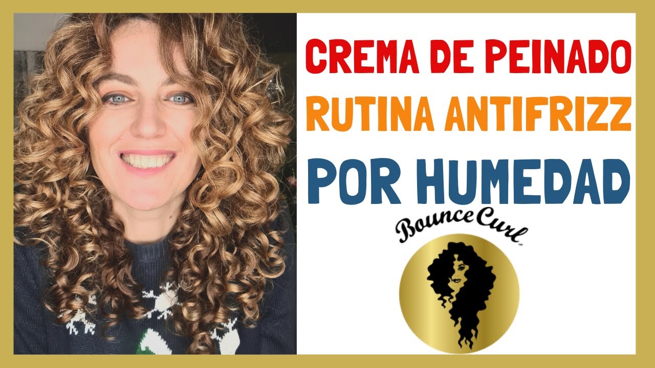 Probando: Bounce Curl Crema de peinar 🔵 Rutina contra el frizz por humedad