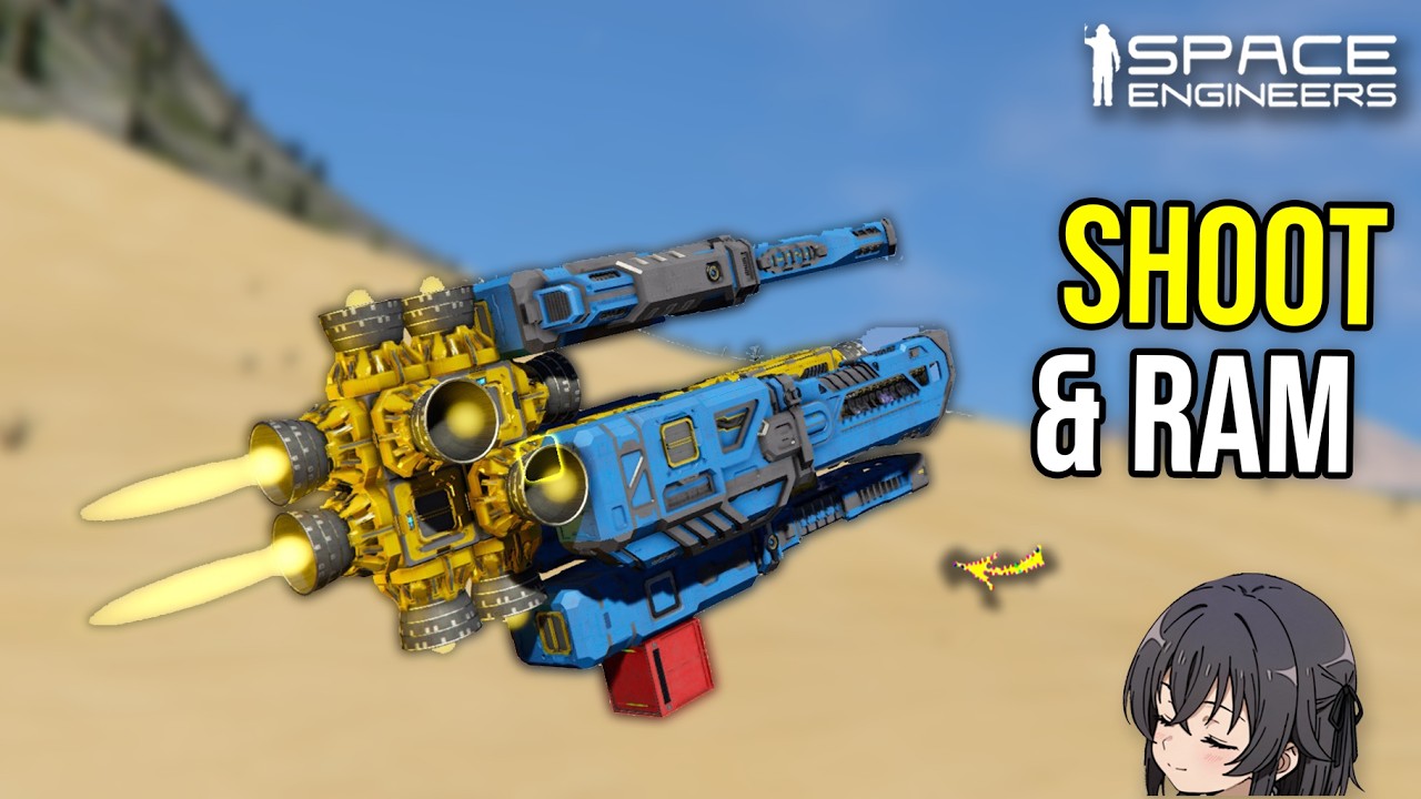 This Makes Anti Ship Missile With Big Guns Possible, Space Engineers