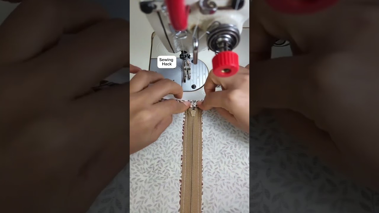 Sewing Hack To Make Regular Zip Invisible #foryou #sewing #ussewtips #goviral #sewingtutorial #fyp