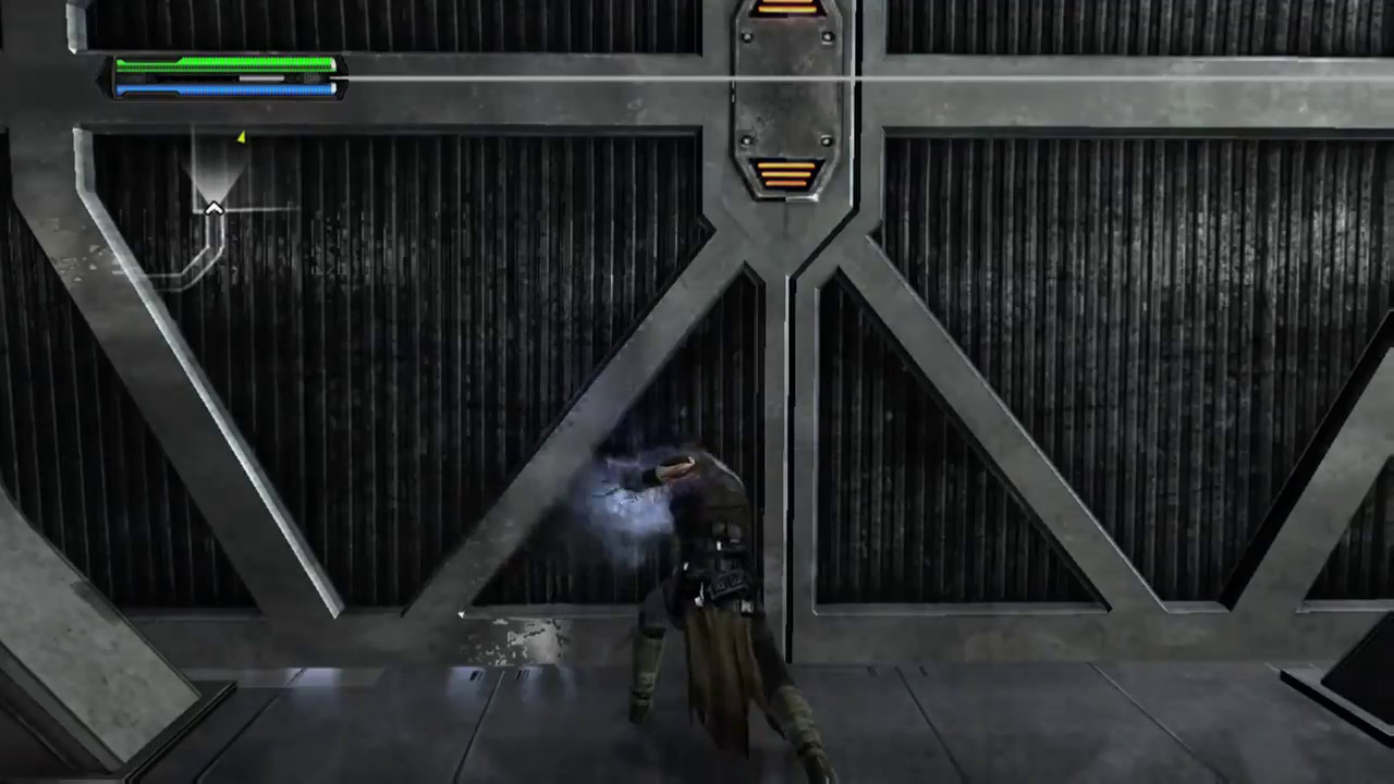 Force Unleashed - Starkiller throwing TIE-fighters at storm-troopers