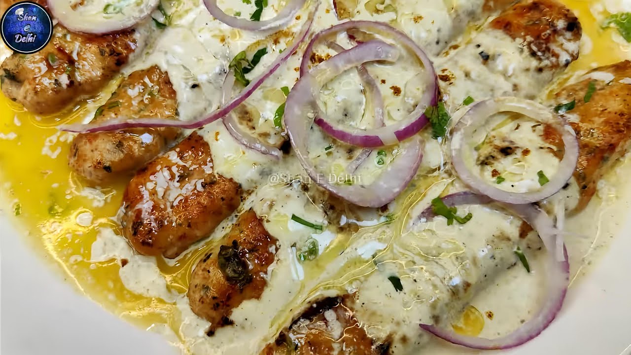 Dawat/Party Special Malai Seekh Kabab | Soft & Juicy Malai Kabab | Old Delhi Famous Seekh Kabab