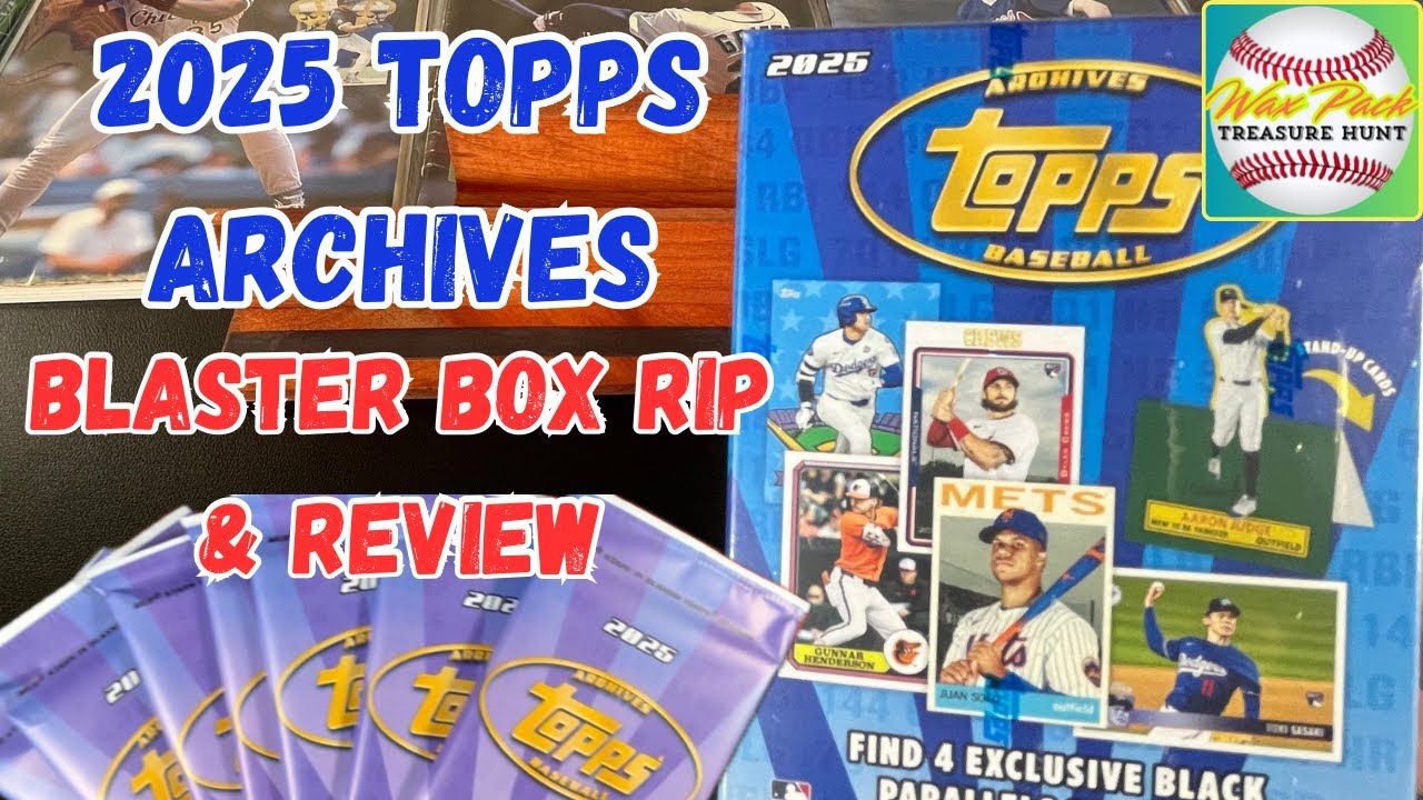 2025 Topps Archives Blaster Box Rip & Review #baseballcards #sportscards #packopening  #topps #mlbb