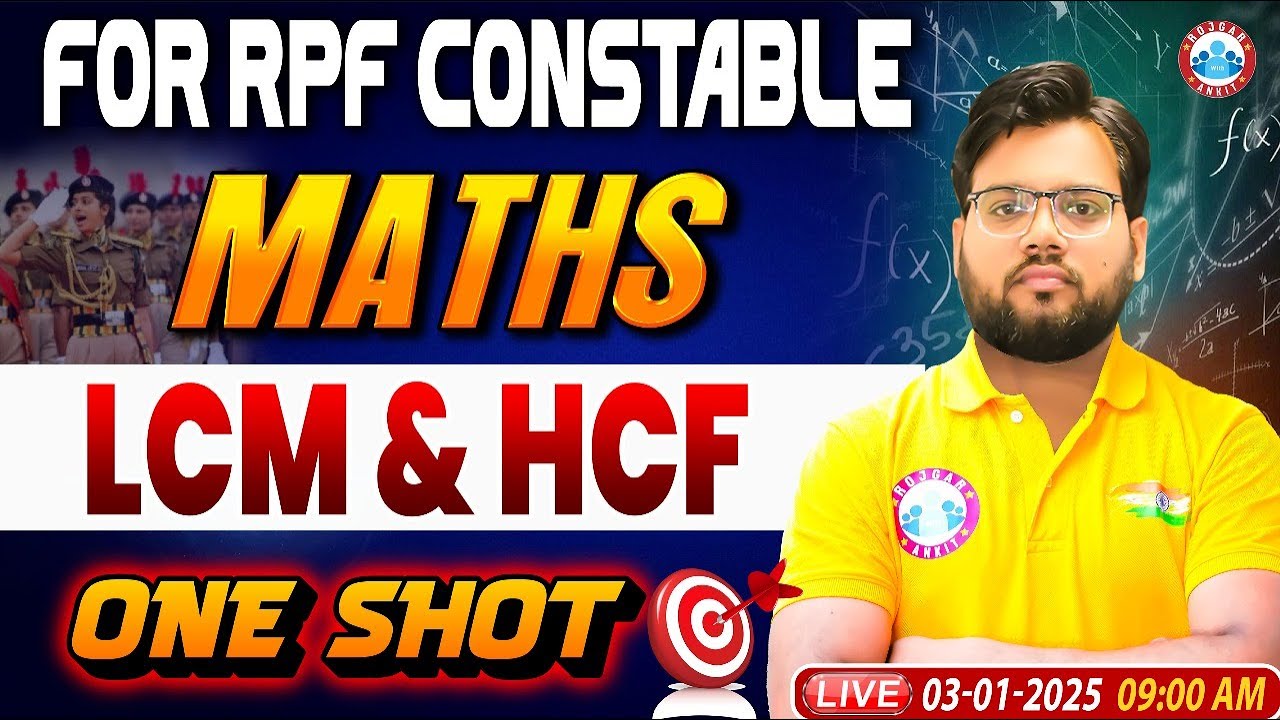 RPF Constable 2024 Classes | LCM & HCF | RPF Constable Maths Class | RPF Maths by Aakash Sir