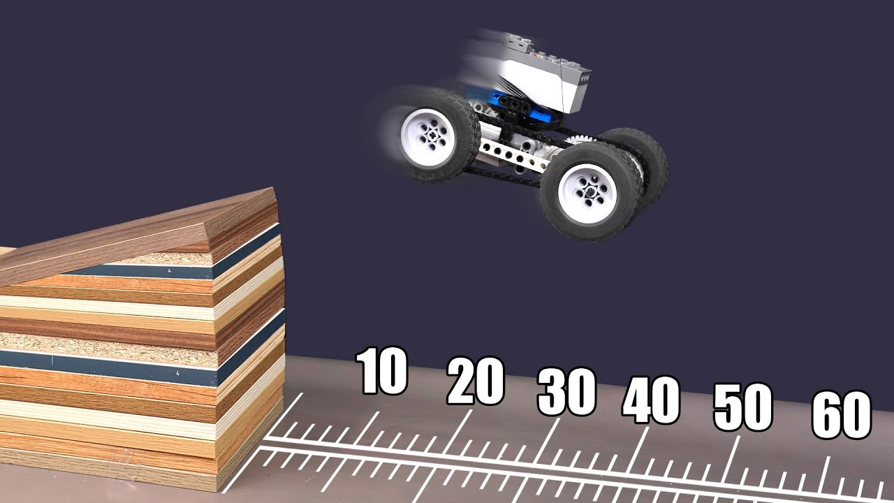 LEGO Cars Jump Distance Test - Who is better?