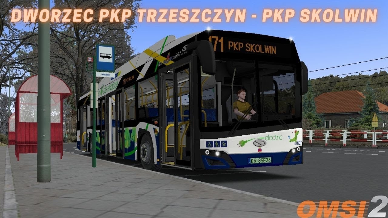 OMSI 2 | Solaris Urbino 12 IV Electric | Linia 171 Dworzec PKP Trzeszczyn - PKP Skolwin